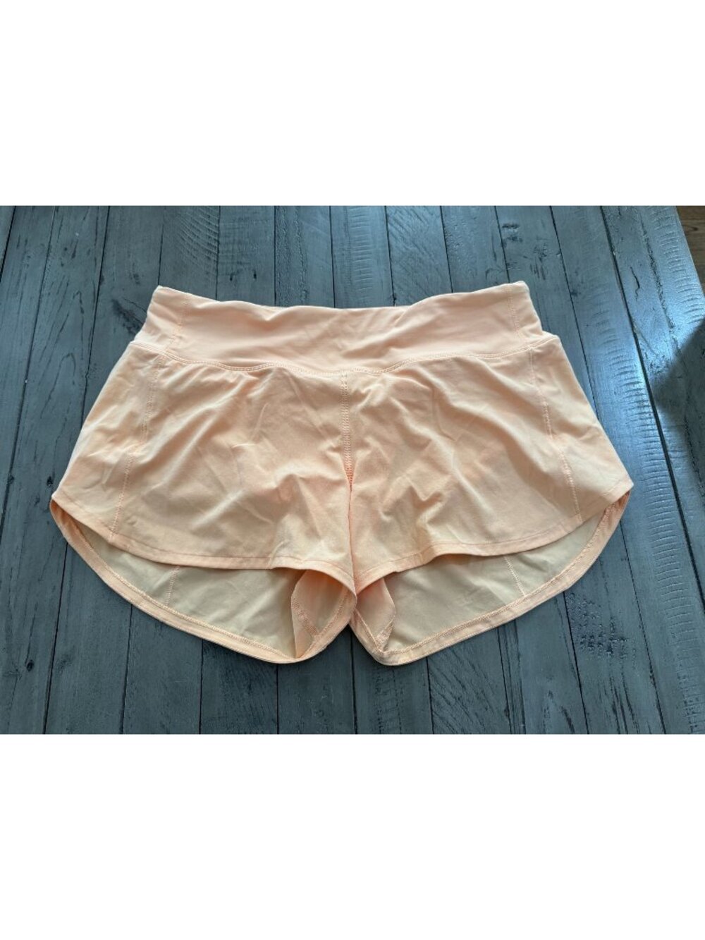 Lululemon Speed Up Mid-Rise Lined Short 4" Sunny Coral Size 8